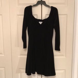 H&M Woman Collection black velvet dress, size M